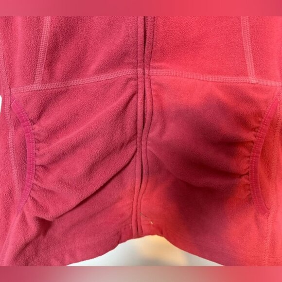 The North Face Women’s TKA 100 Fleece Full-Zip Hoodie Jacket Sz S Pink Red - Picture 3 of 11